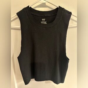 Aerie black crop top